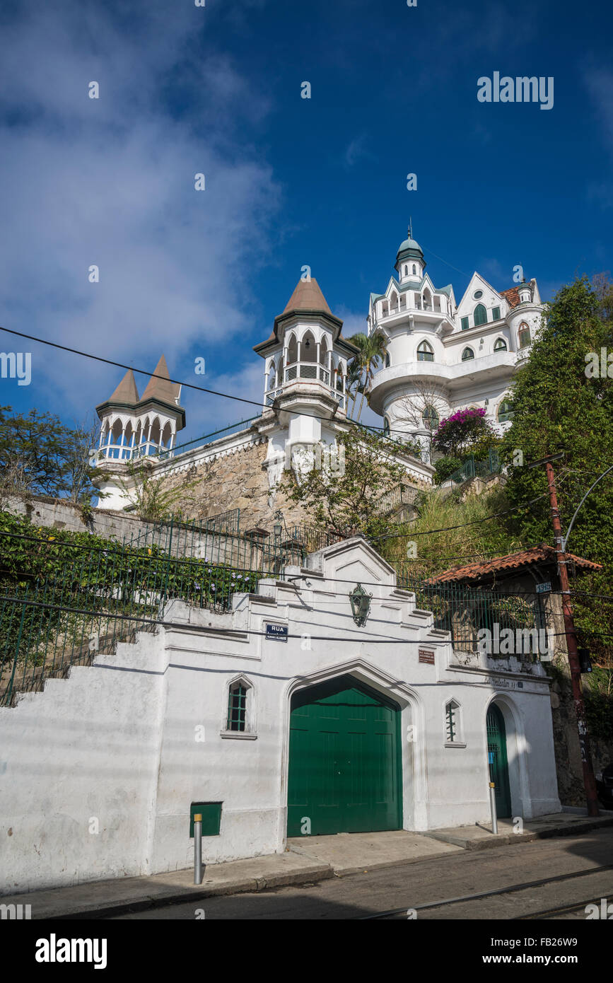 Beautiful residential house, Santa Teresa, Rio de Janeiro, Brazil Stock