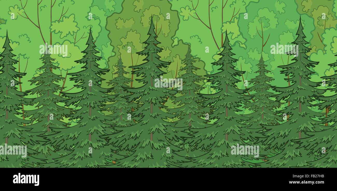 Seamless background, forest Stock Vector Image & Art - Alamy