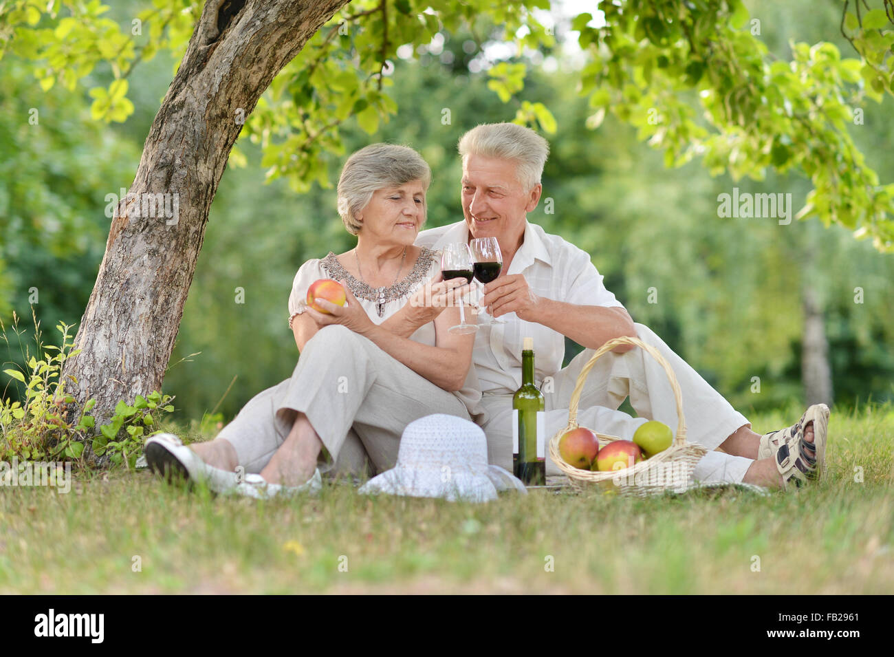 loving elder couple Stock Photo - Alamy