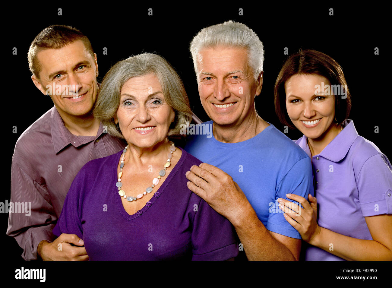 family portrait isolated Stock Photo