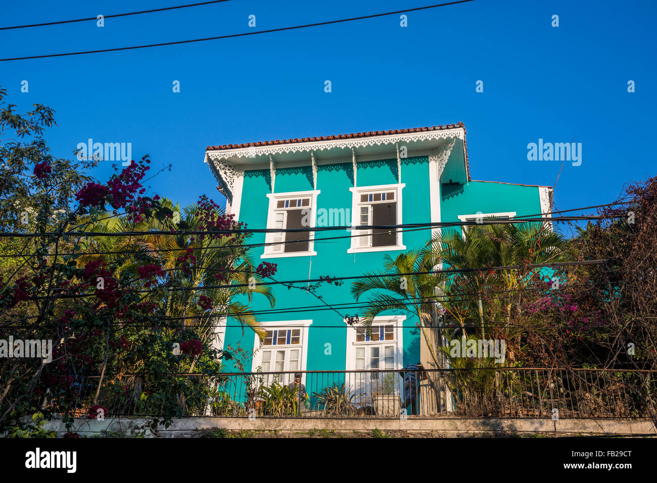 House, Santa Teresa, Rio de Janeiro, Brazil Stock Photo