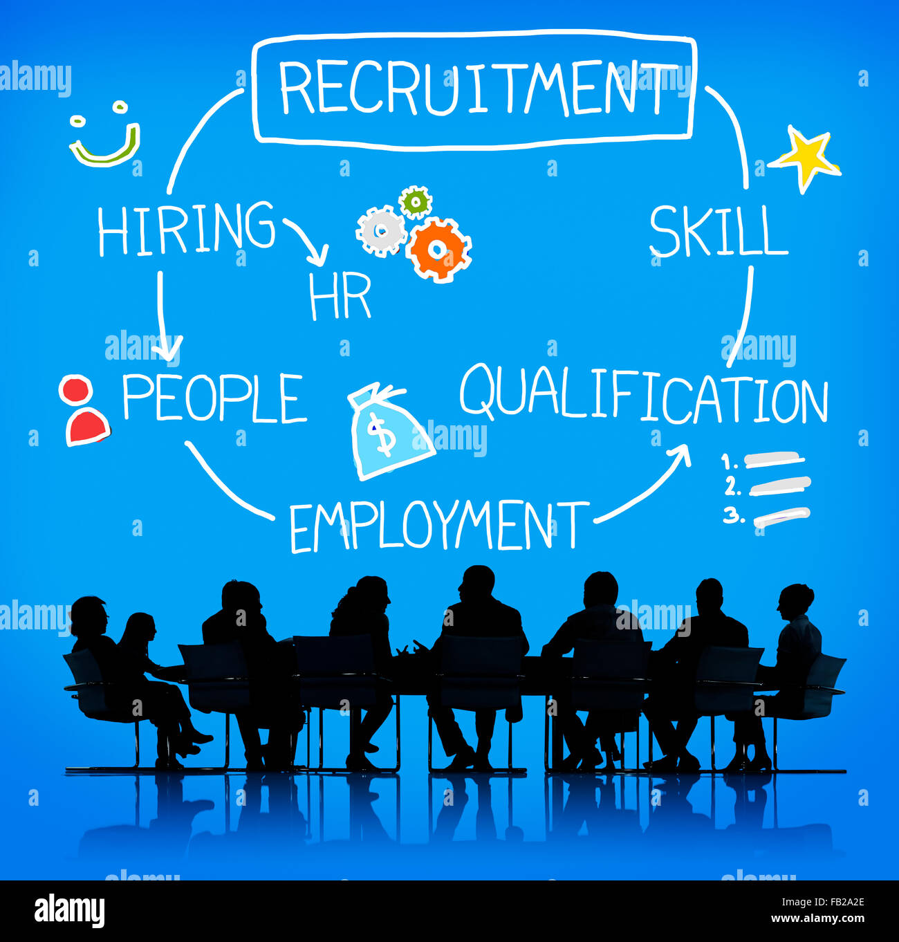 Recruitment Hiring Skill Qualification Job Concept Stock Photo