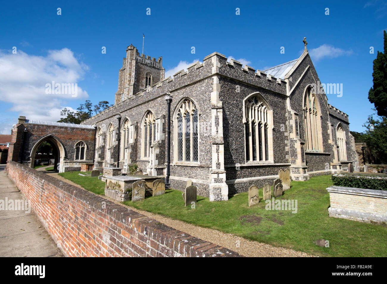 England, Suffolk, Aldeburgh, The Parish church of St Peter and St Paul Stock Photo
