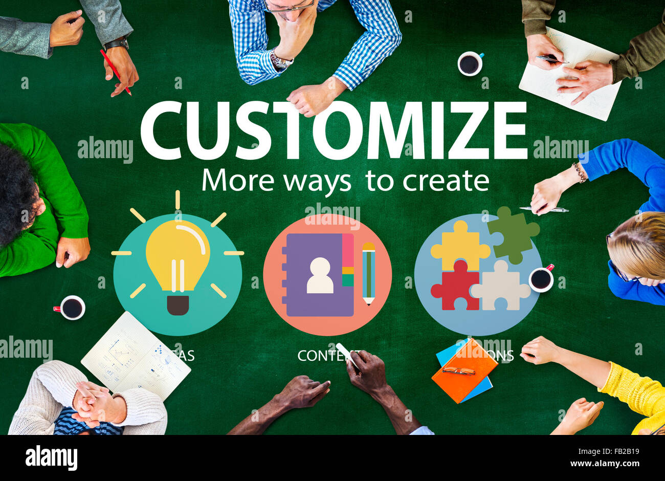 Customizable Ideas Customize Ideas Identity Individuality Innovation Personalize Concept ...