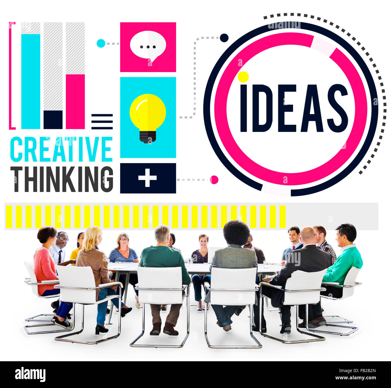 Ideas Creative Thinking Aspirations Mission Concept Stock Photo