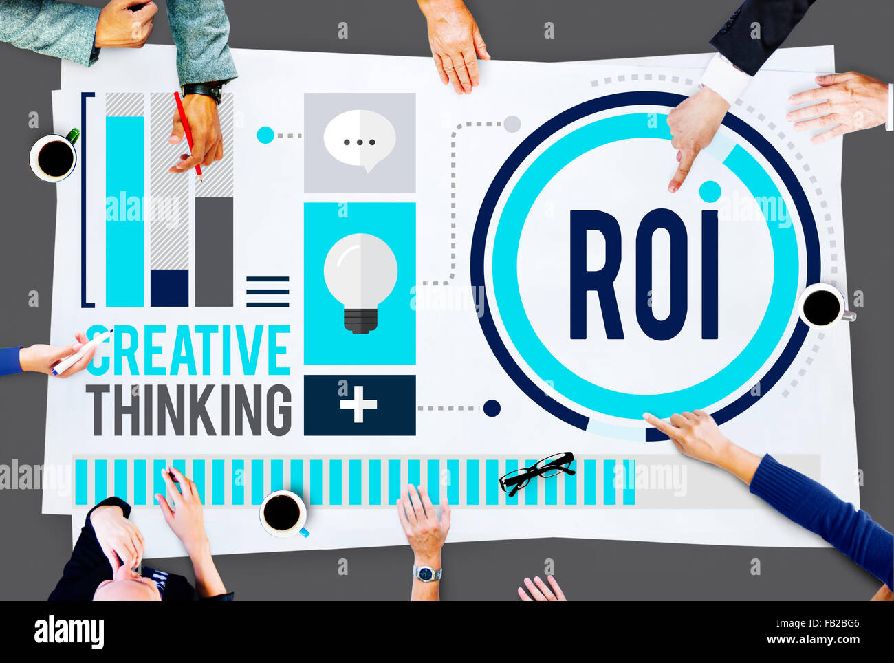 Return On Investment Financial Management Revenue Concept Stock Photo