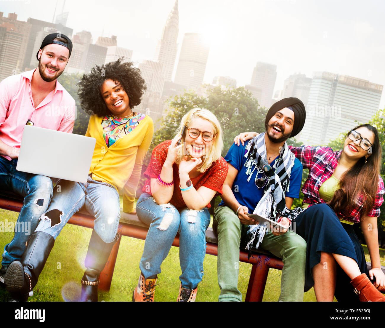 Diversity Teenagers Friends Friendship Team Concept Stock Photo - Alamy