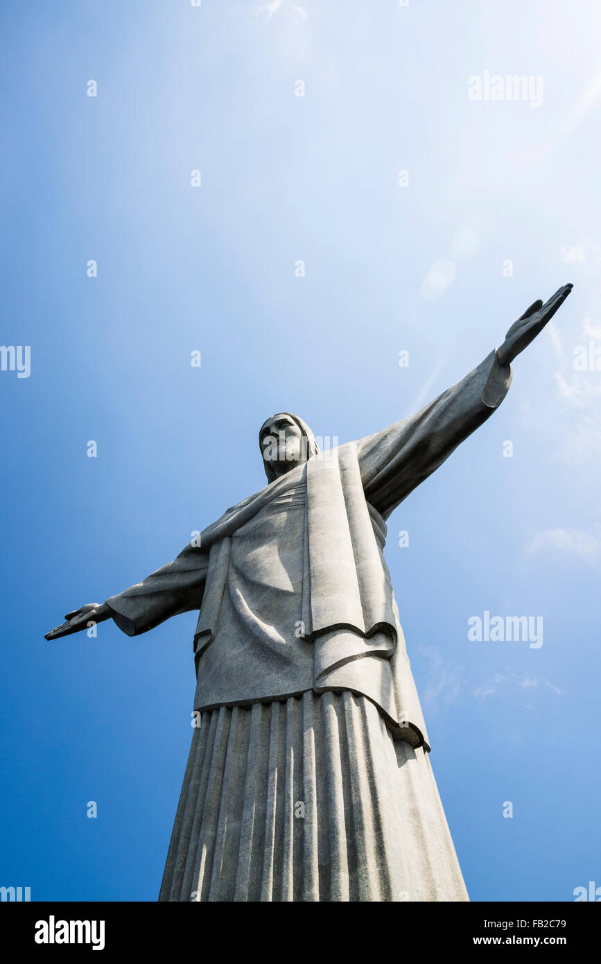 Christ the Redeemer statue, Rio de Janeiro, Brazil Stock Photo