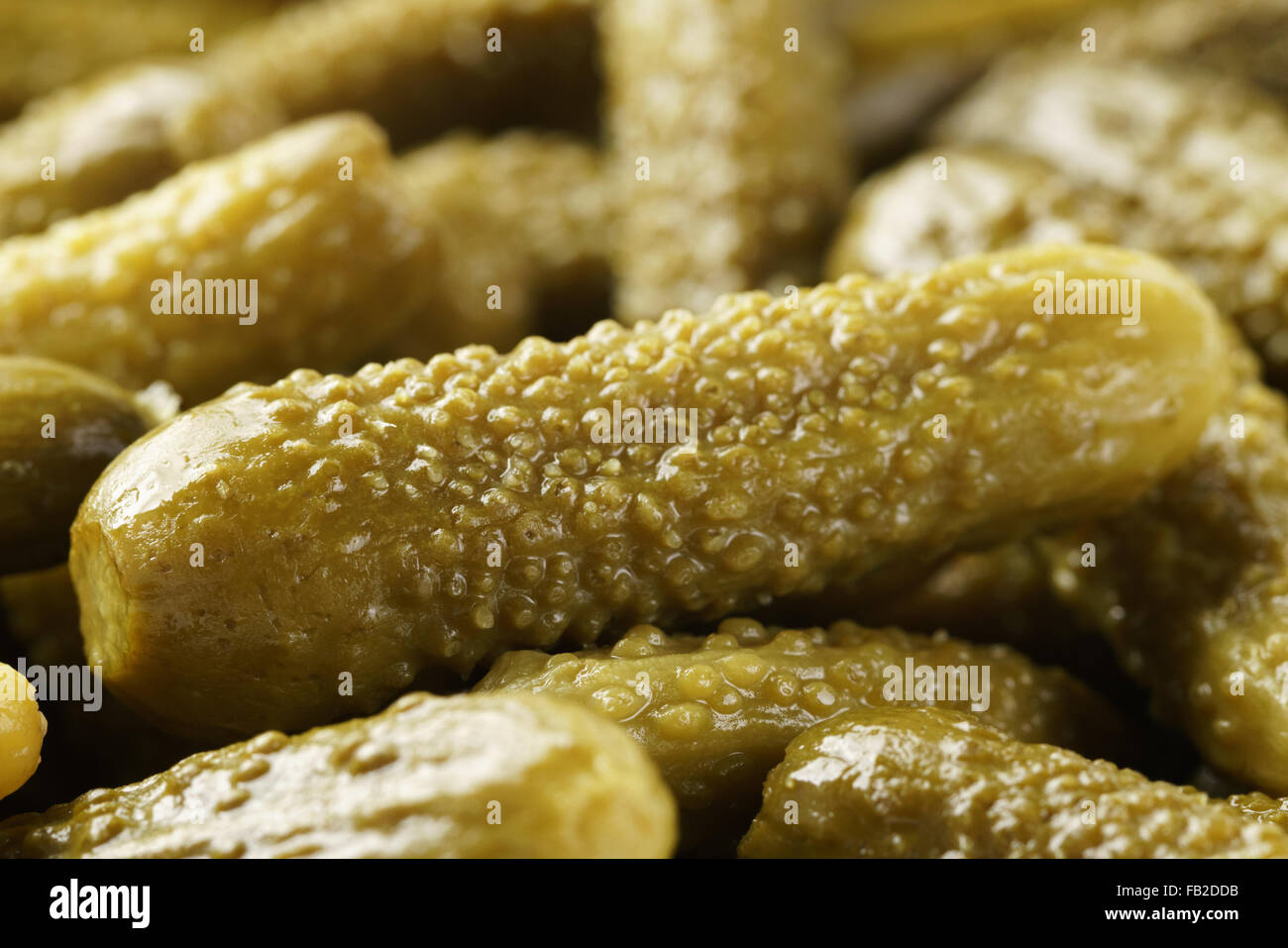 marinated cornichons close up Stock Photo Alamy