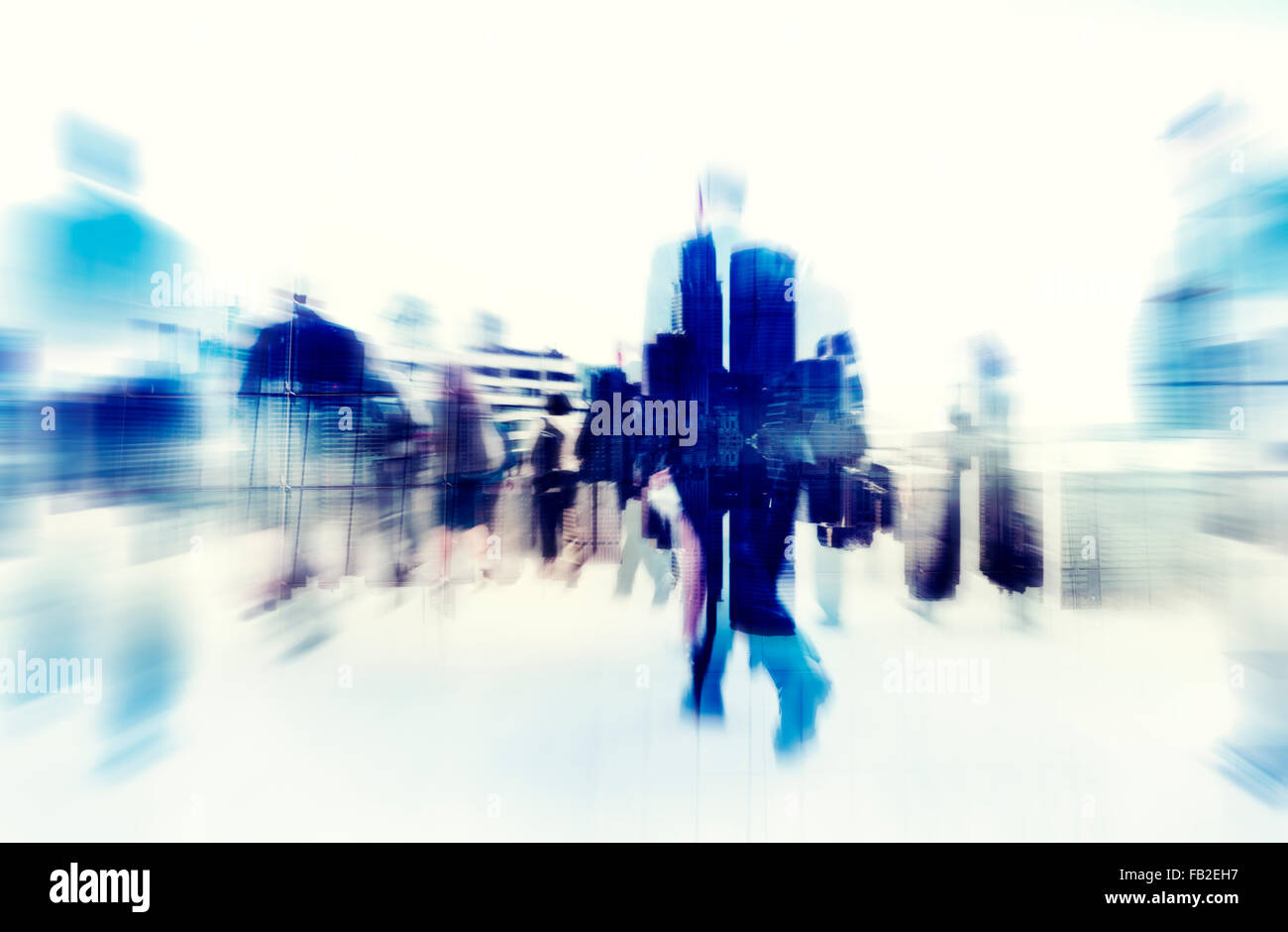 Business People Walking on a City Scape Concept Stock Photo - Alamy