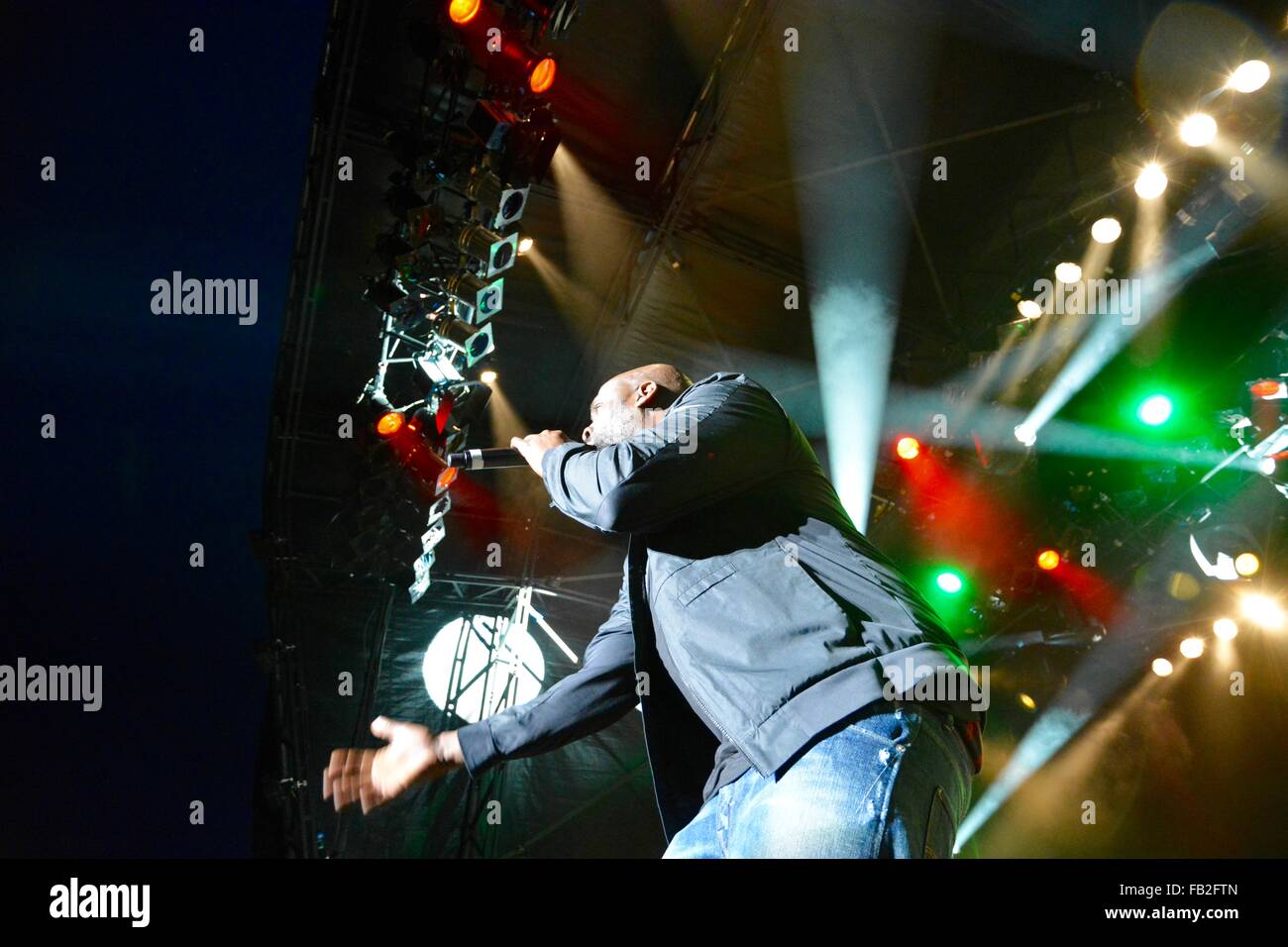 Vincent Mason, De La Soul, Open Air Stage, WOMAD 2015, Wiltshire, England Stock Photo