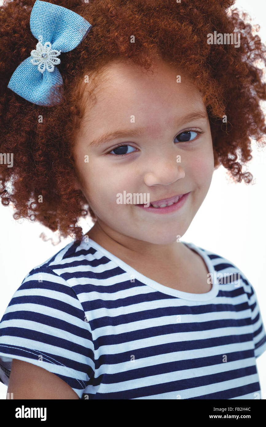 Cute girl smiling at the camera Stock Photo - Alamy