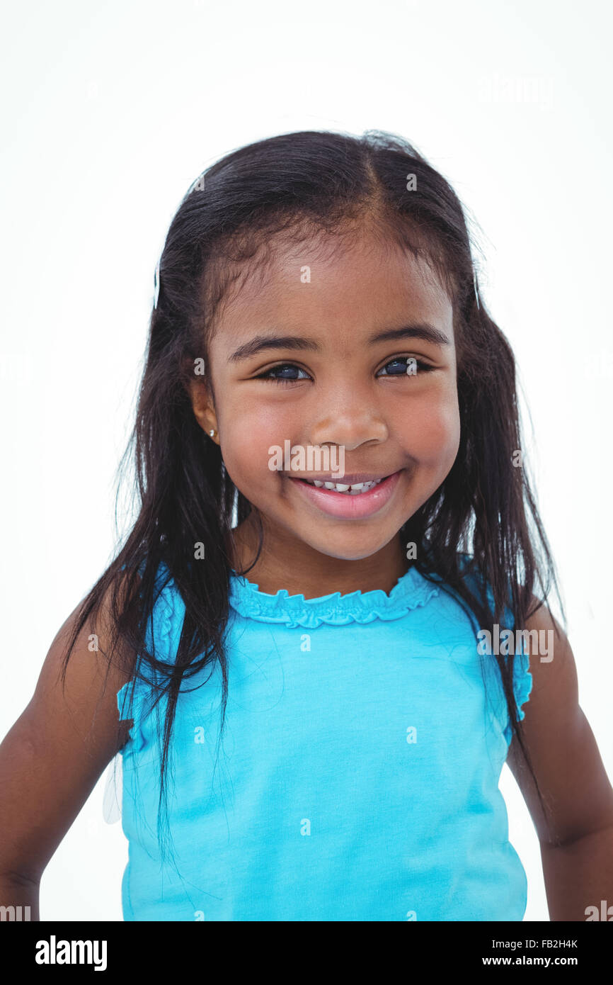 Cute girl smiling at the camera Stock Photo - Alamy
