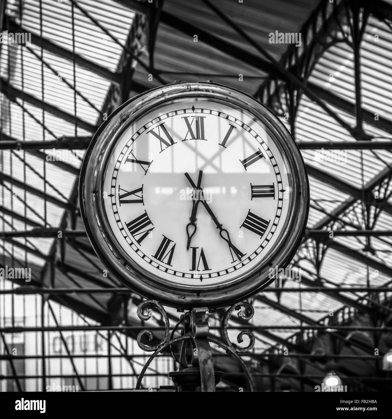 Detail of a big clock in London Stock Photo Alamy