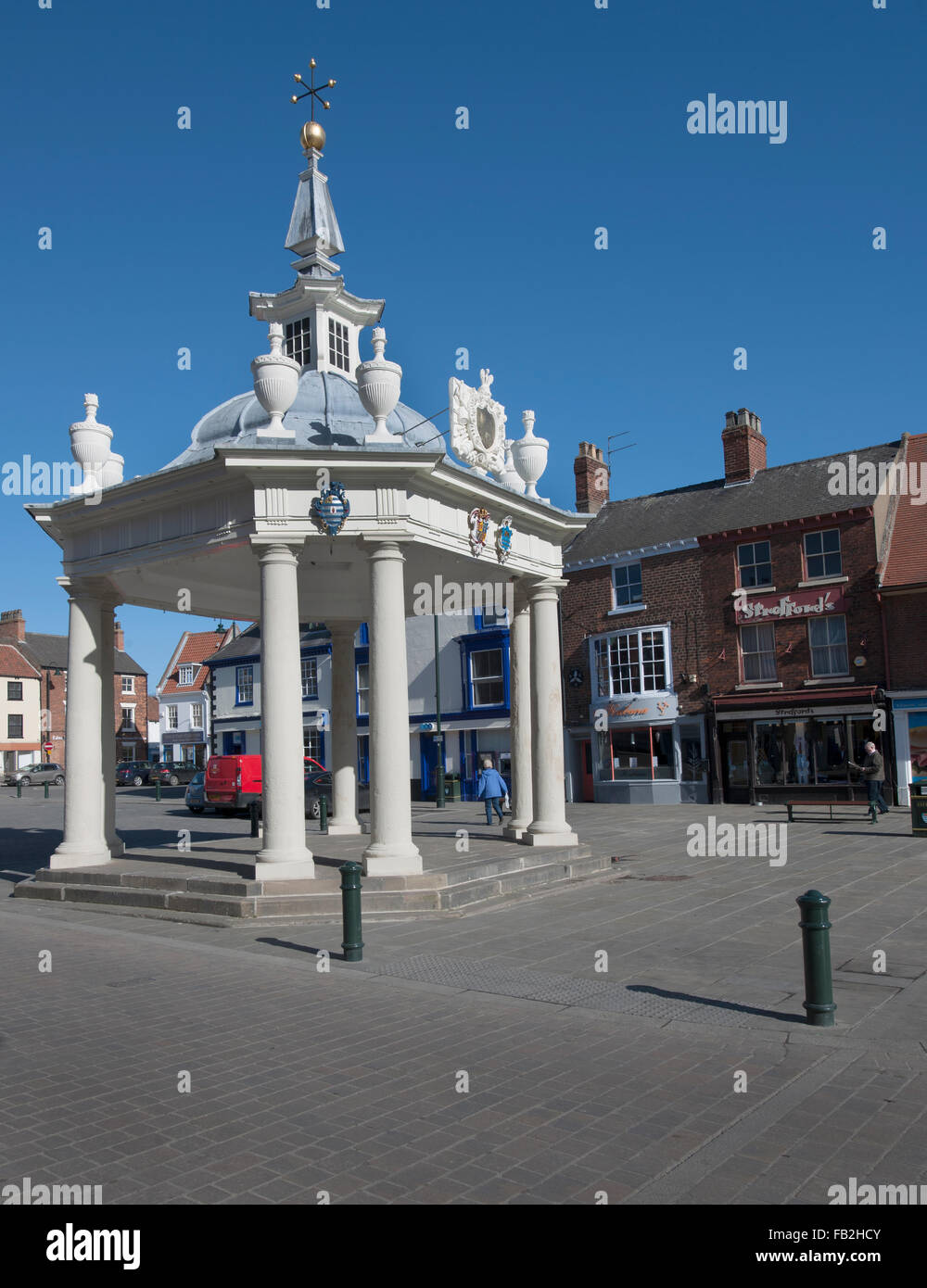 Beverley Bandstand, Market Place, Beverley, Yorkshire, England, UK. Stock Photo