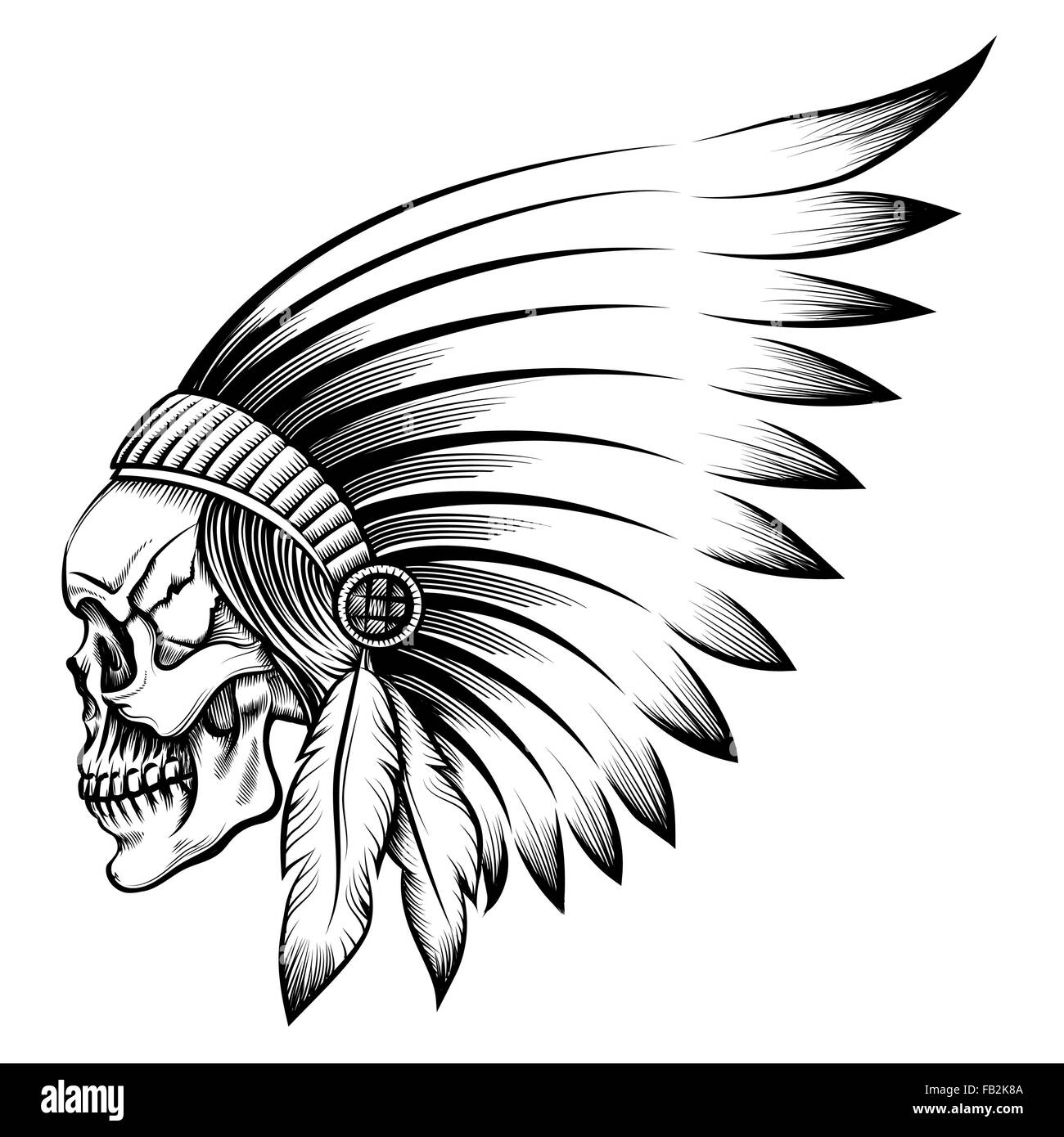 Indian headdress skull Stock Vector Images - Alamy Indian headdress skull Stock Vector Images - Alamy
