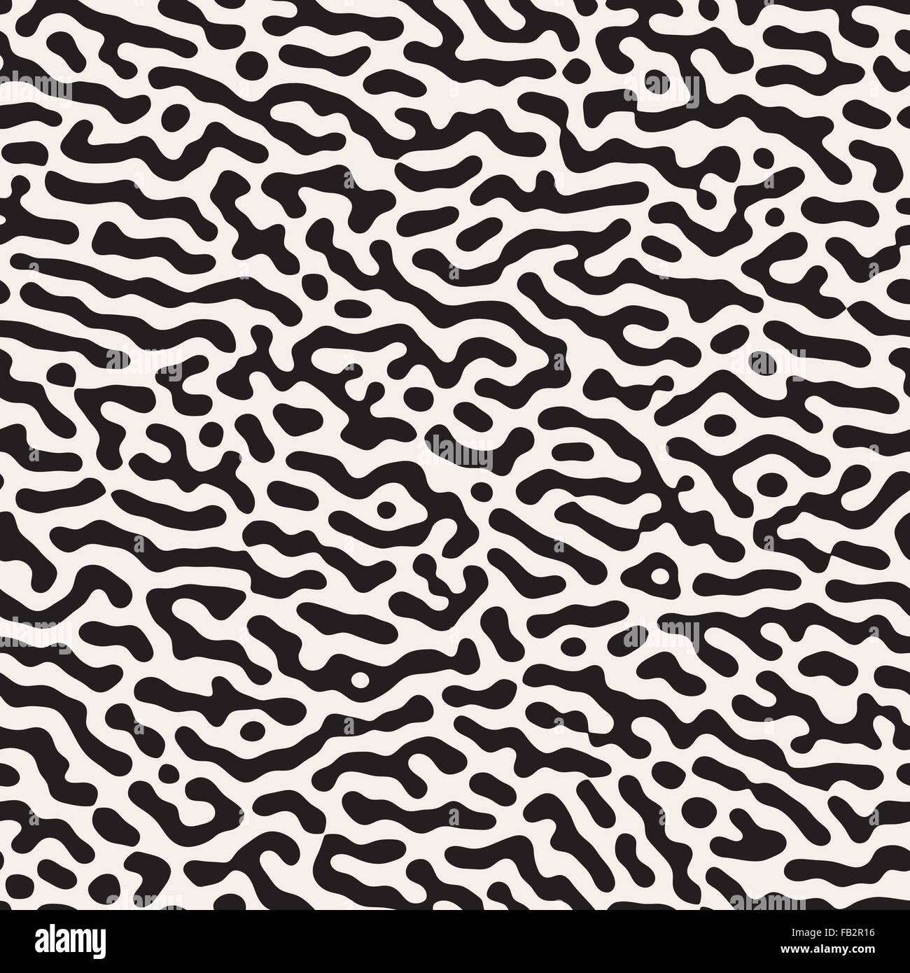 Vector Seamless Black and White Random Rounded Drips Pattern Stock ...