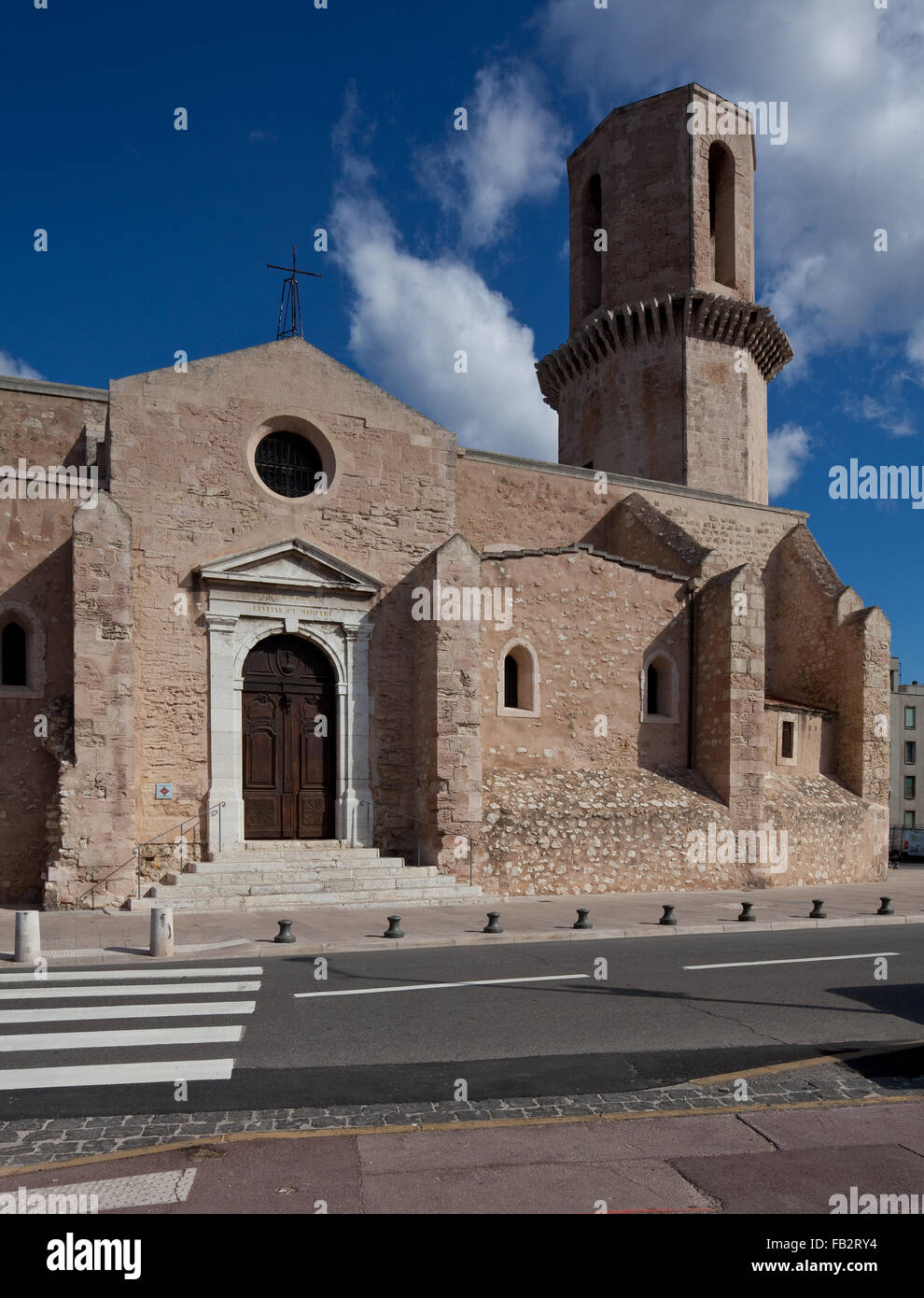 Marseille, Eglise St-Laurent Laurentiuskirche Stock Photo