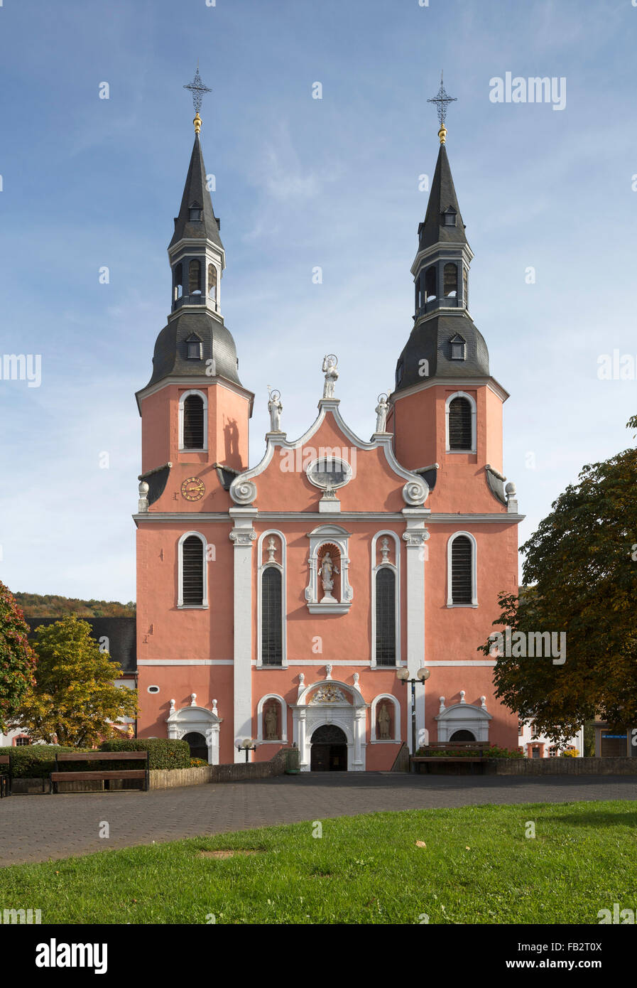Prüm, Abteikirche Sankt-Salvator-Basilika Stock Photo