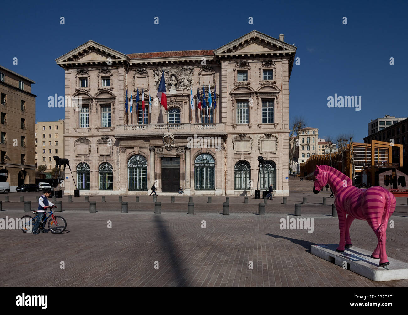 Marseille, Hotel de Ville, Rathaus Stock Photo