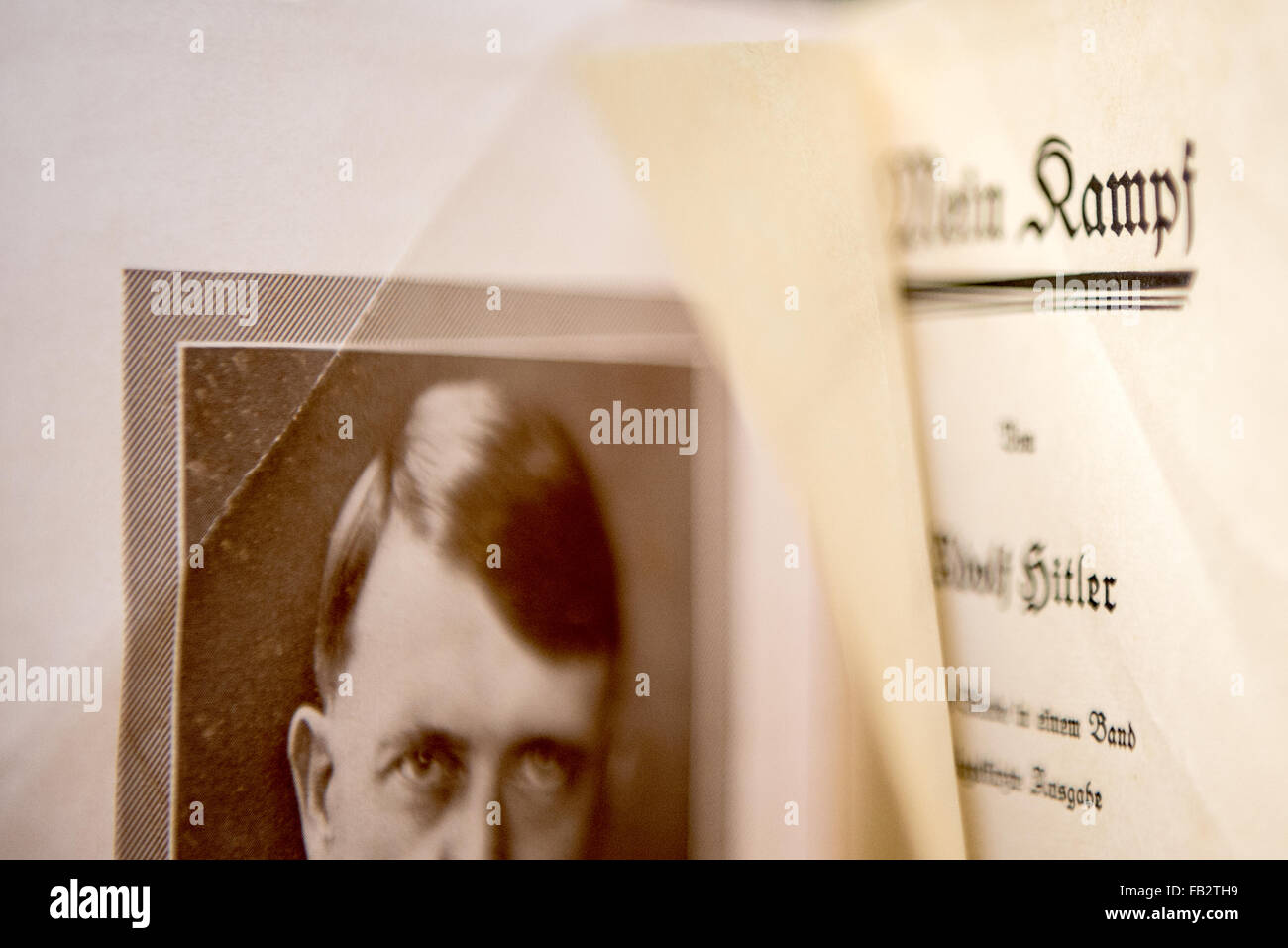 Hitler book illustration hi-res stock photography and images - Alamy