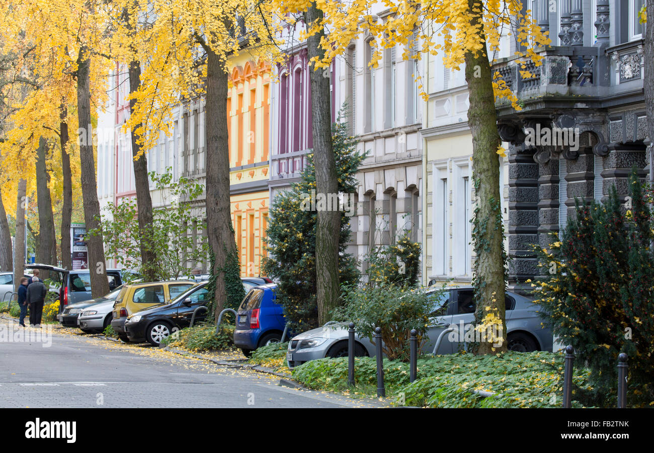 Krefeld, Prinz-Ferdinand-Straße Stock Photo