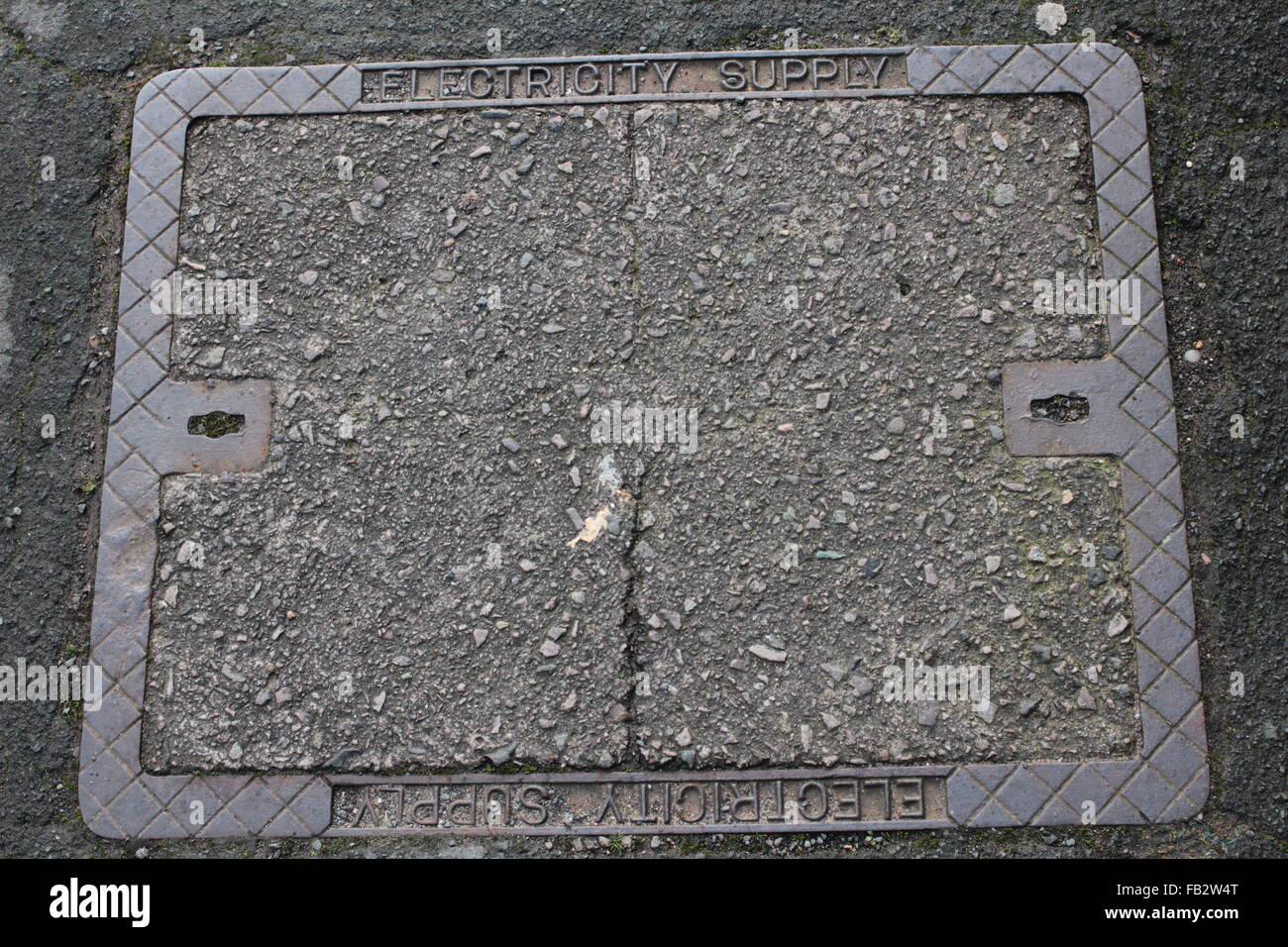 outdoor electricity utility company access cover Stock Photo Alamy