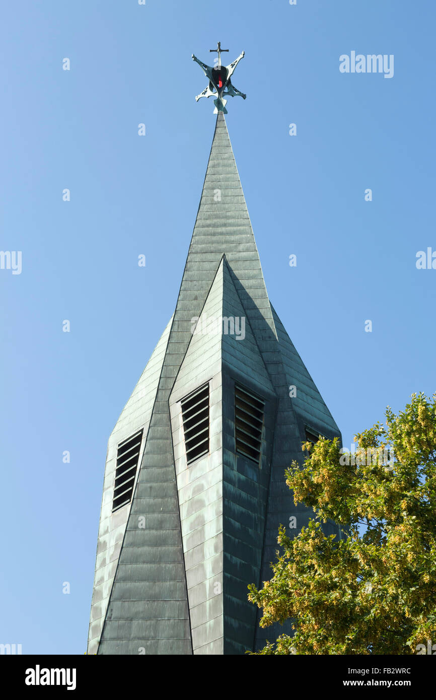 Neuss-Weckhoven, St. Paulus, Turmspitze Stock Photo - Alamy