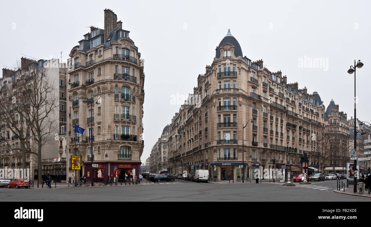 Paris, 15. Arrondissement, typische Pariser Mietshäuser Stock Photo Alamy