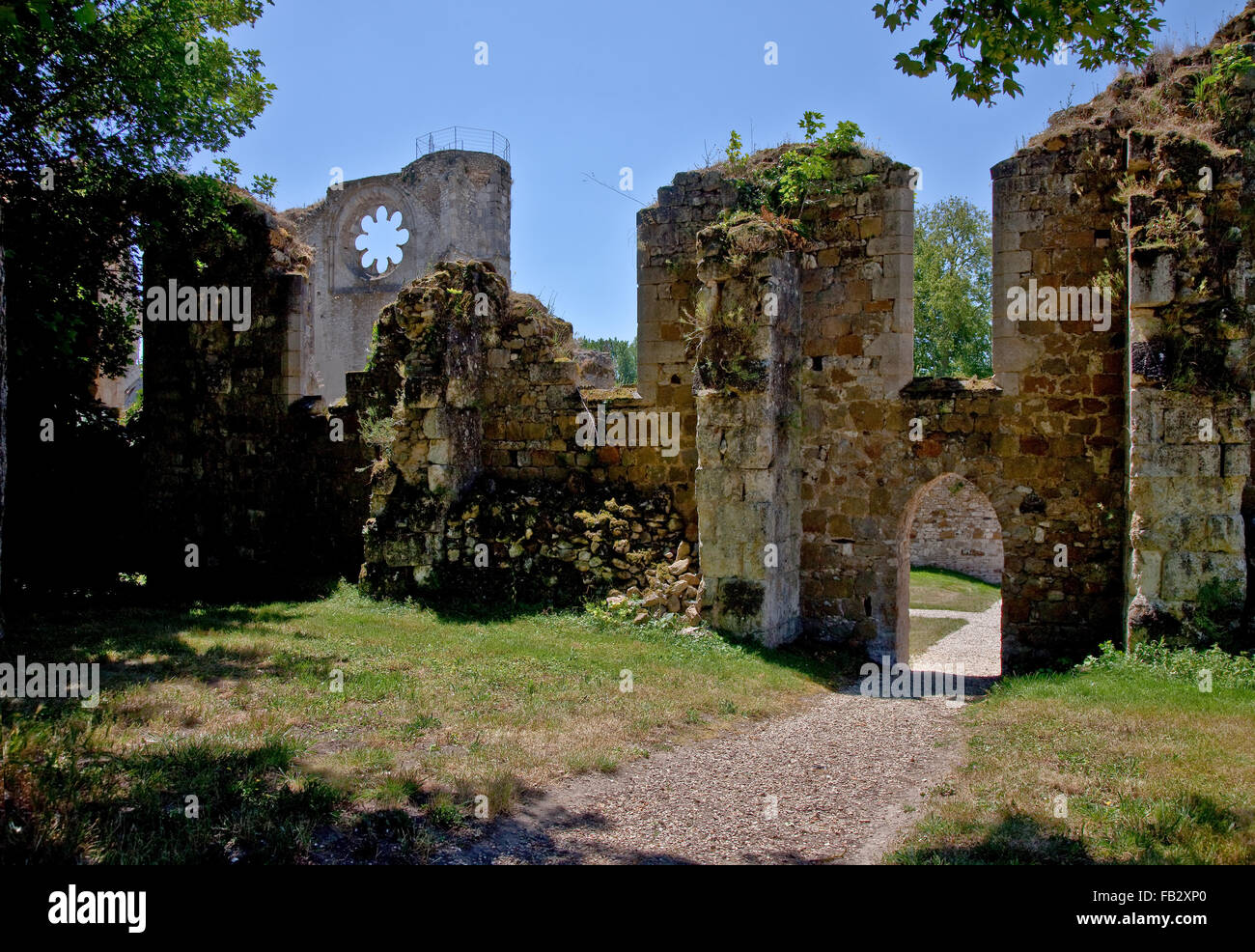 Egligny, Zisterzienserabtei Preuill Stock Photo