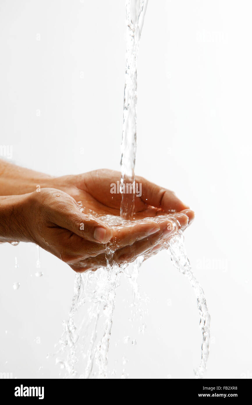 Handful of water Stock Photo - Alamy