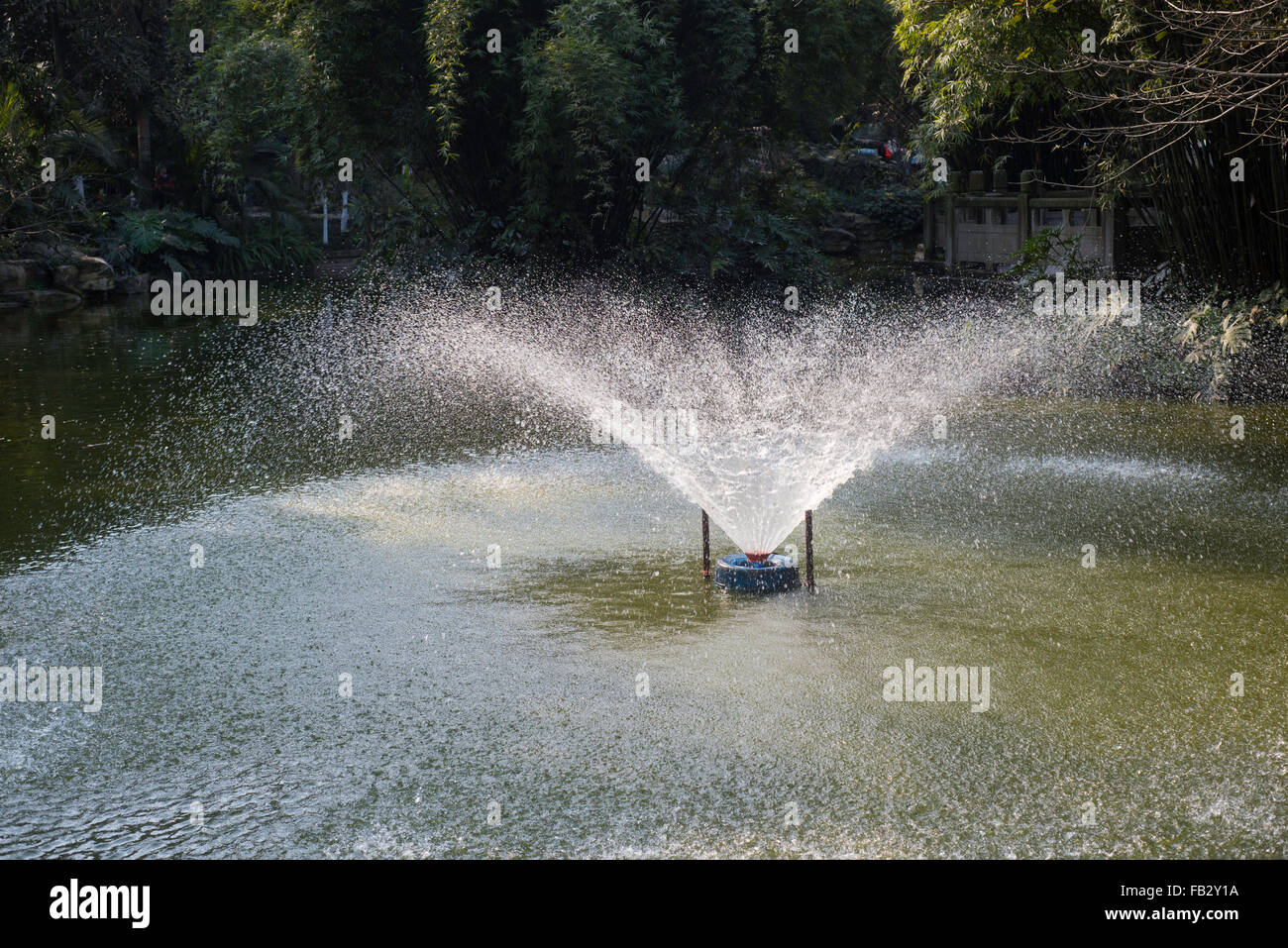 Beautiful fountain in garden hi-res stock photography and images - Alamy