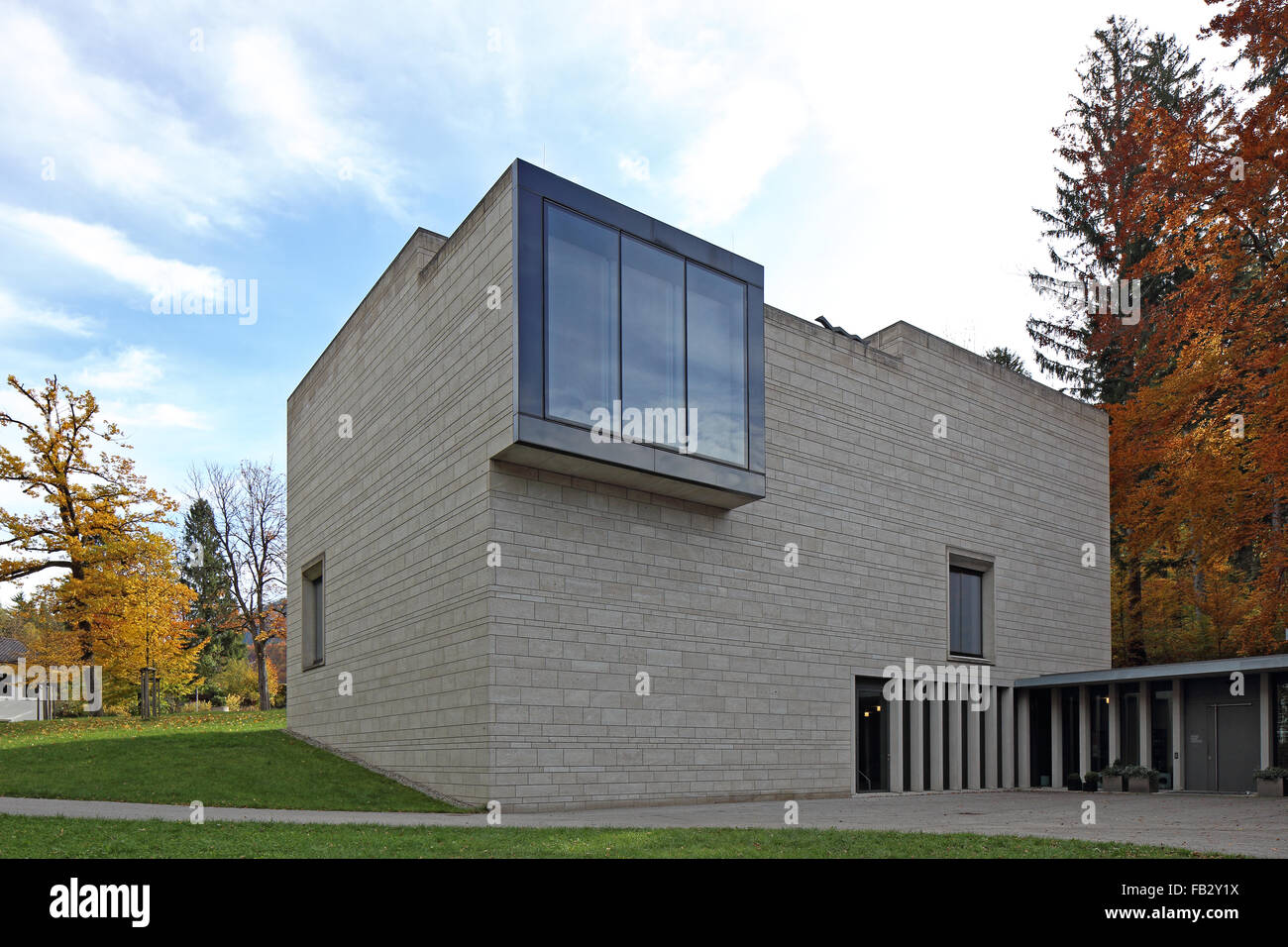 Kochel am See, Franz Marc Museum, Erweiterungsbau 2008 Stock Photo - Alamy