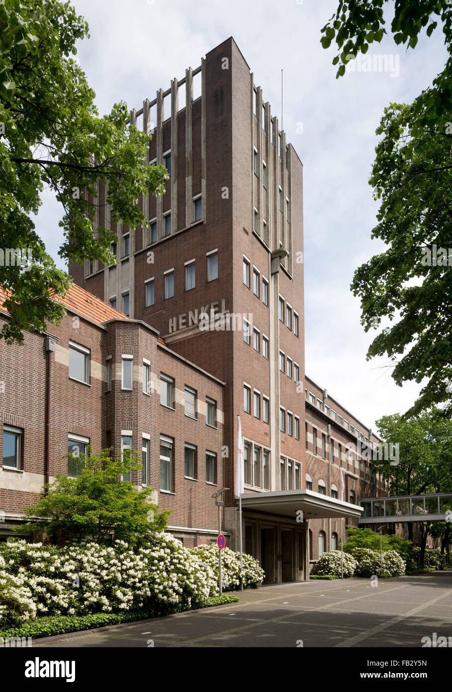 Düsseldorf, Henkel-Werke, Turmbau der Hauptverwaltung Stock Photo