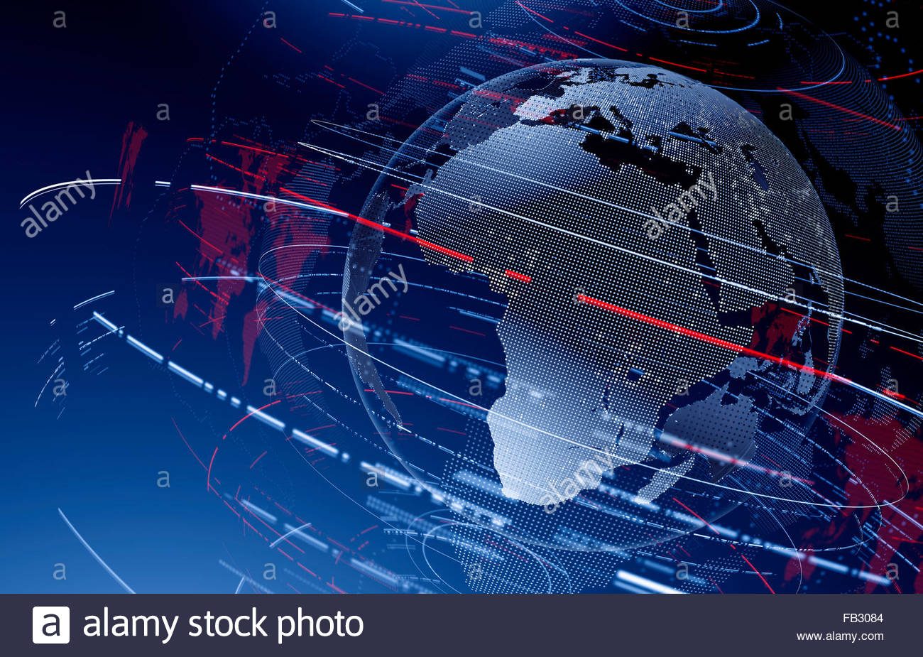 Global Connectivity Globe Stock Photos & Global Connectivity Globe