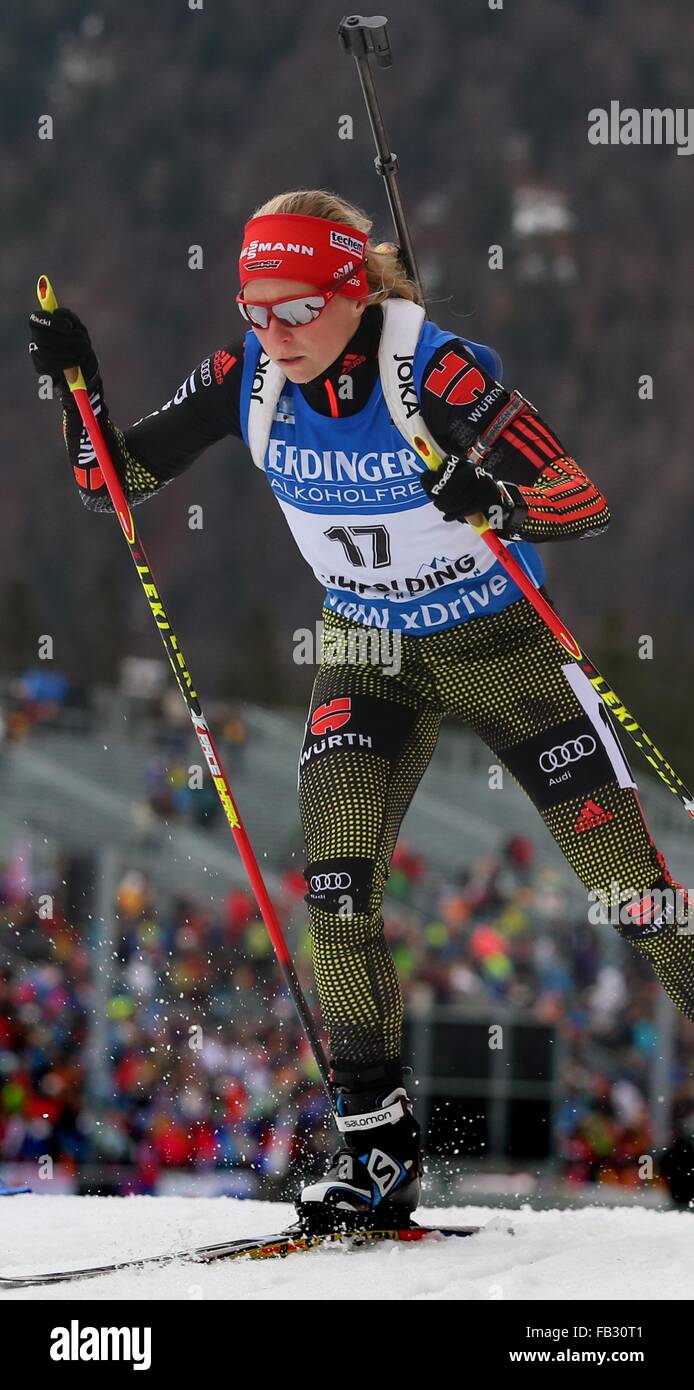 Ruhpolding, Germany. 08th Jan, 2016. German Franziska Hildebrand in ...