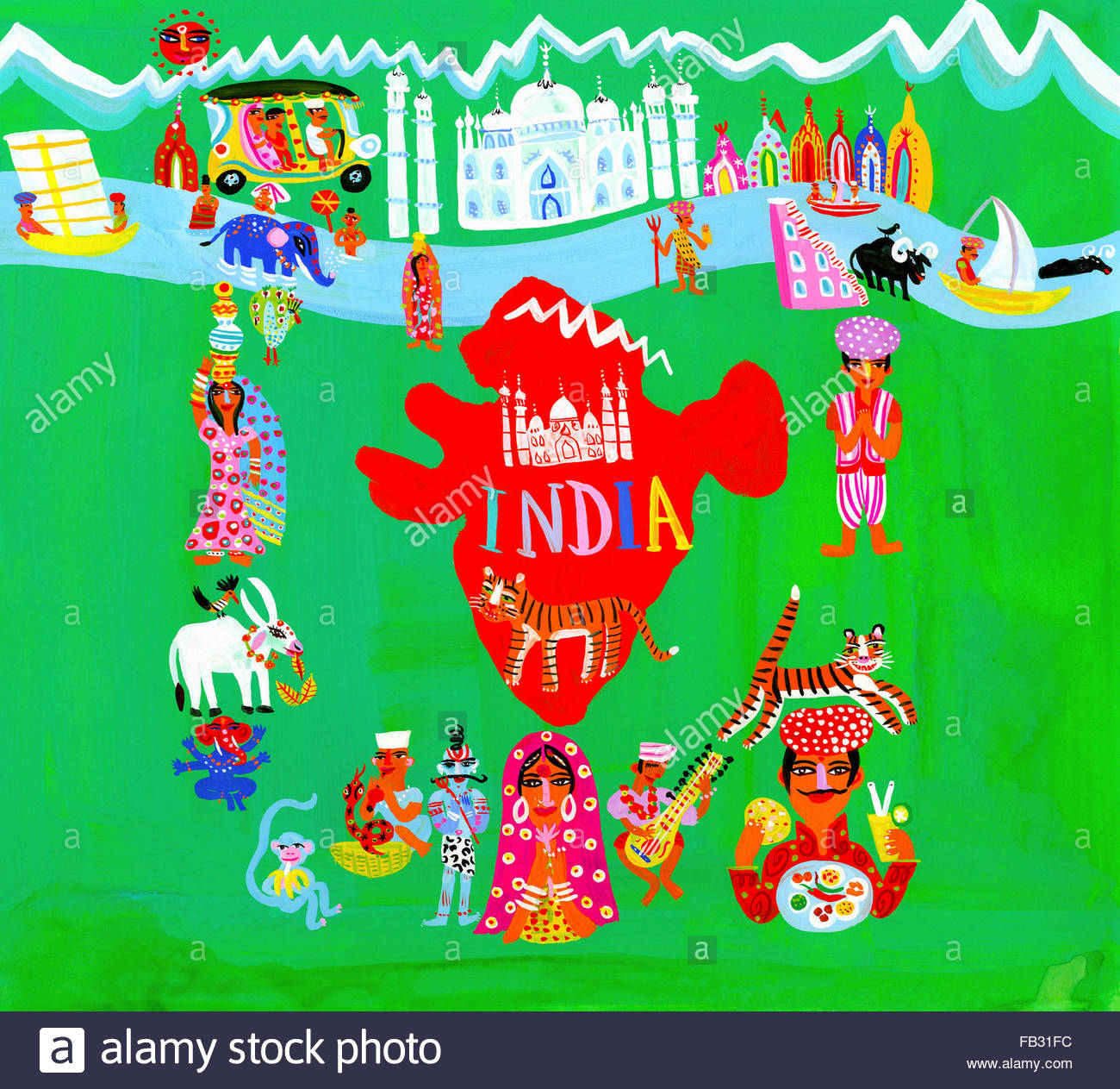 Indian Culture In India Map