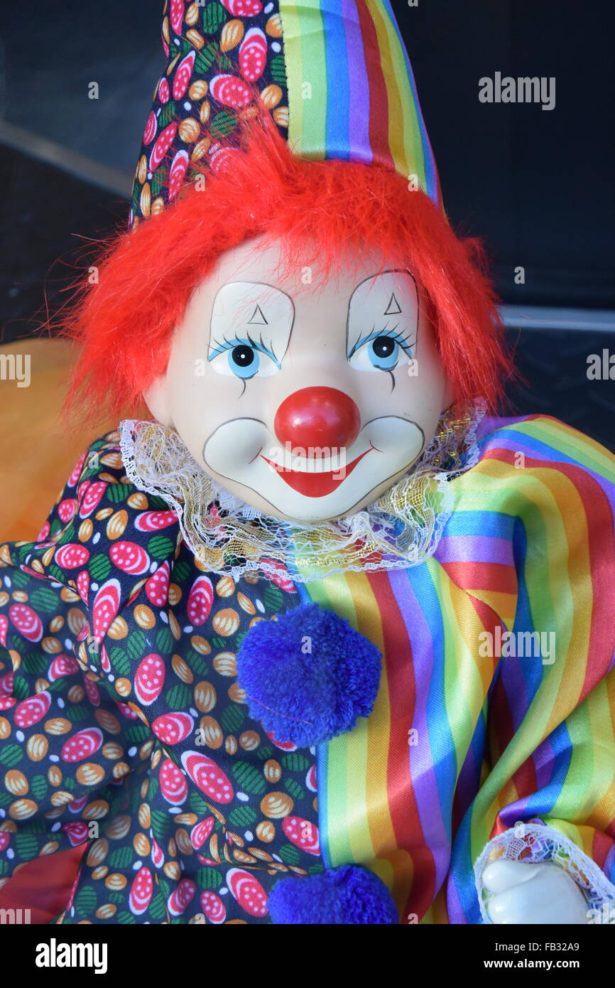 Clown with a red nose Stock Photo - Alamy