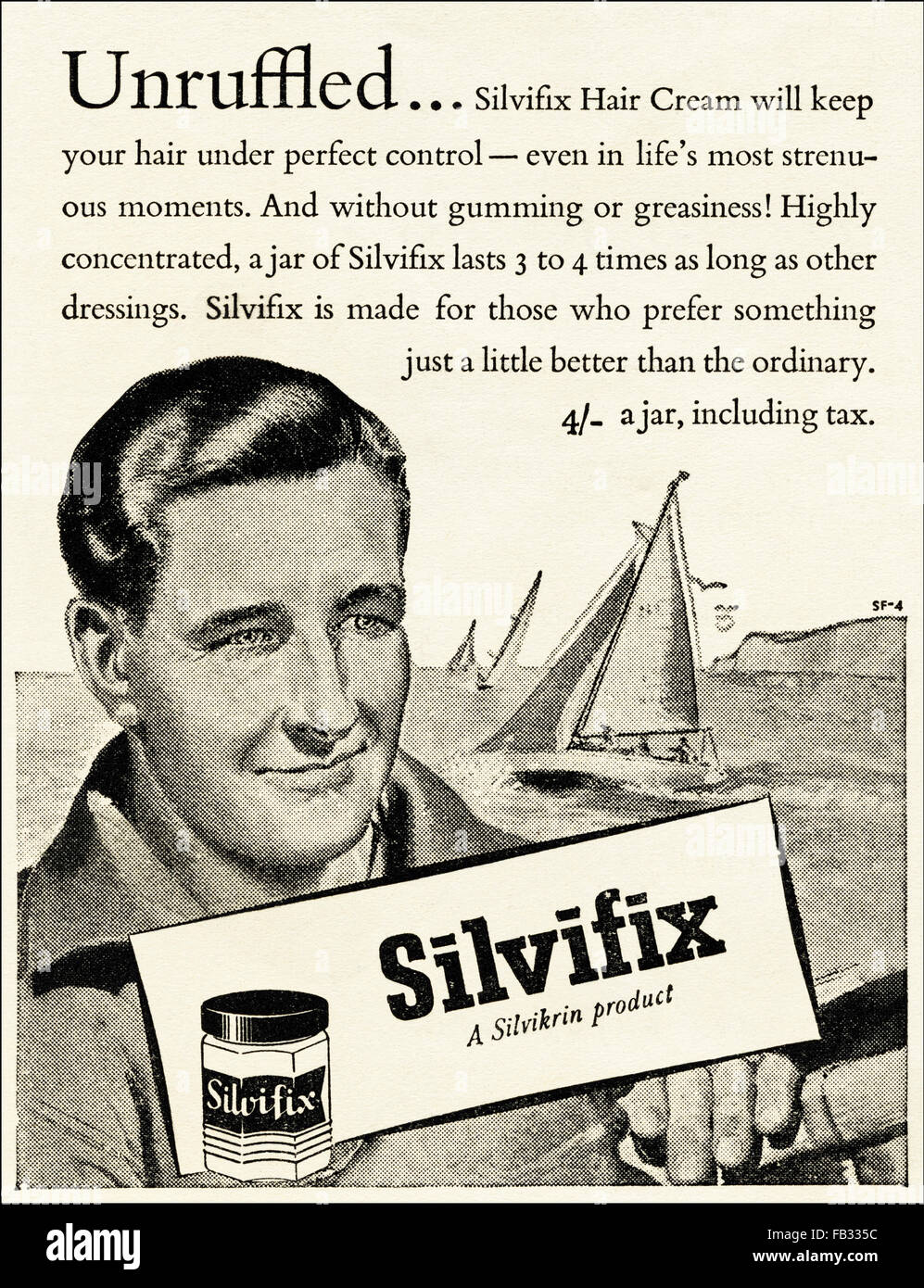 Original Vintage Advert From 1950s Advertisement From 1953 Stock