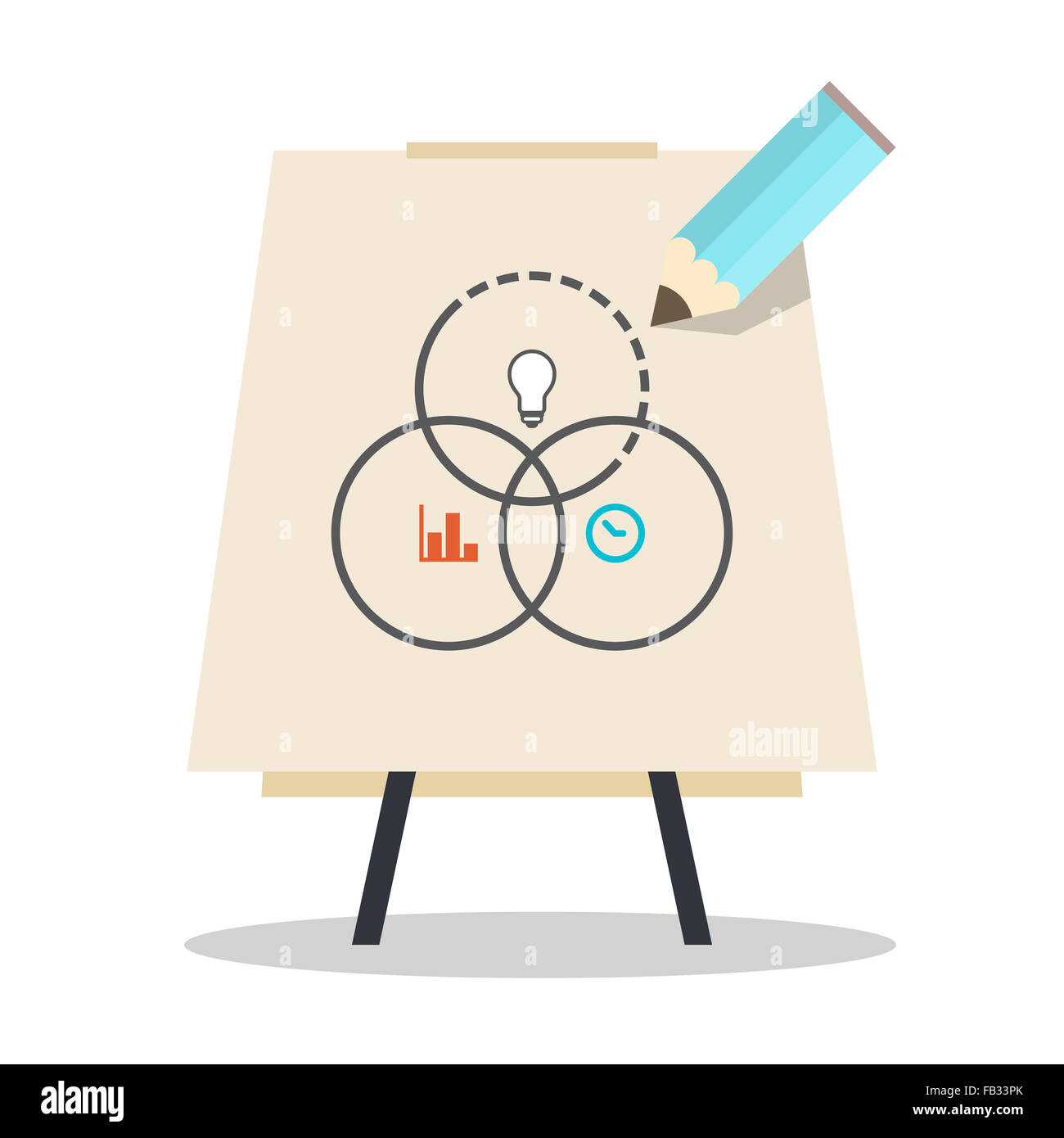 Vector illustration of a business presentation concept image Stock ...