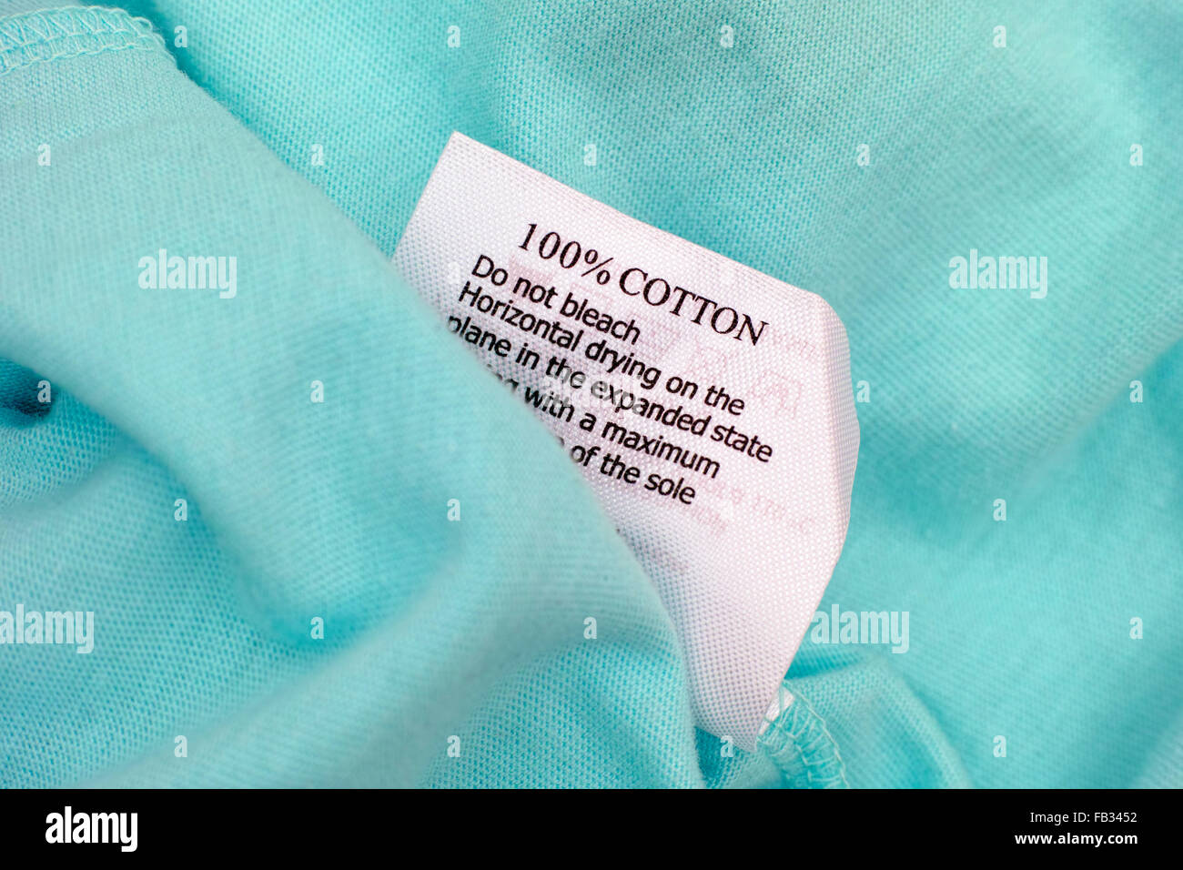 Cotton clothing label hi-res stock photography and images - Alamy