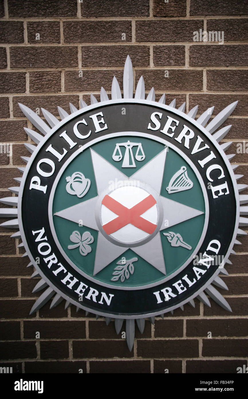 The Police Service of Northern Ireland (PSNI) (Irish: Seirbhís Póilíneachta Thuaisceart Éireann is the police force that serves Northern Ireland. It is the successor of the defunct Royal Ulster Constabulary (RUC) which, in turn, was the successor to the Royal Irish Constabulary (RIC) in Northern Ireland. Although the majority of PSNI officers are still Ulster Protestants, this dominance is not as pronounced as it was in the RUC because of affirmative action policies. The RUC was a highly militarized police force and played a key role in the violent conflict known as the Troubles. As part of th Stock Photo