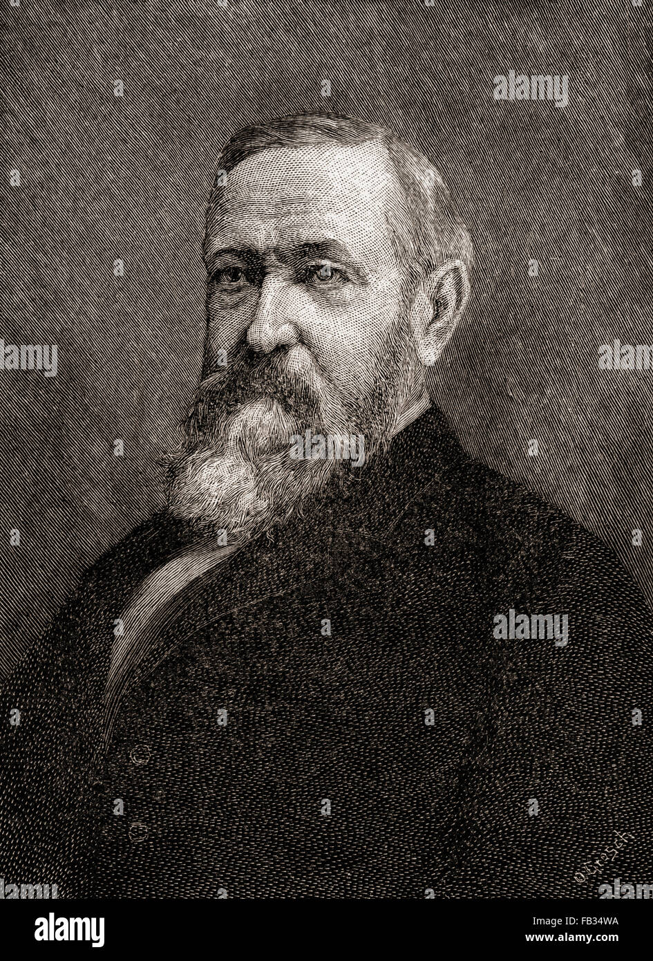 Benjamin Harrison, 1833 – 1901.  23rd President of the United States. Stock Photo