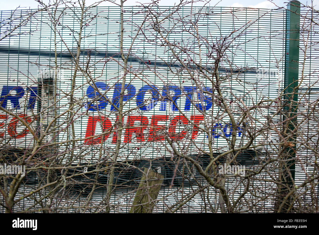 Sports Direct Warehouse in Shirebrook North Derbyshire,UK Stock Photo