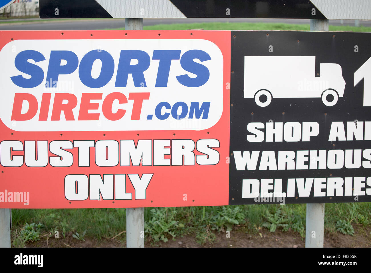 Sports Direct Warehouse in Shirebrook North Derbyshire,UK Stock Photo