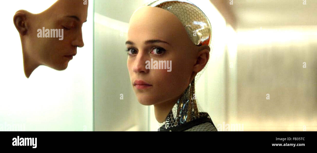 EX-MACHINA 2015 Universal Pictures film with Alicia Vikander Stock Photo