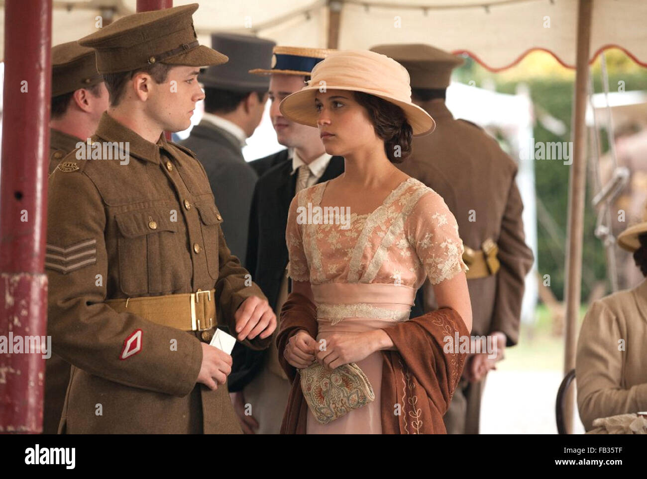 TESTAMENT OF YOUTH 2015 Sony Pictures Classic with Alicia Vikander and Taron Egerton Stock Photo