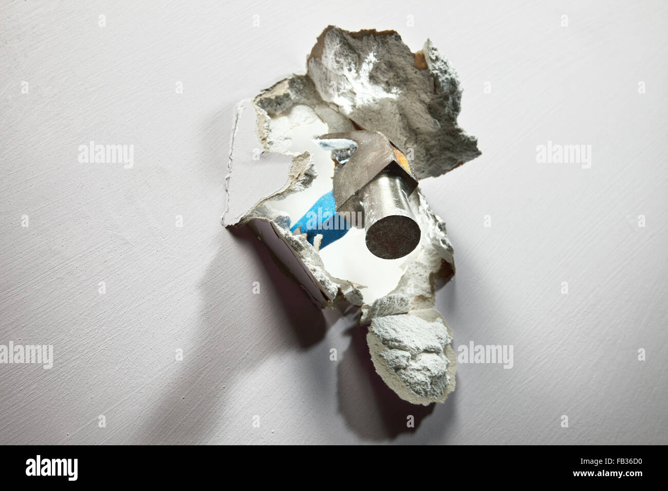 breaking or tear down a wall Stock Photo Alamy