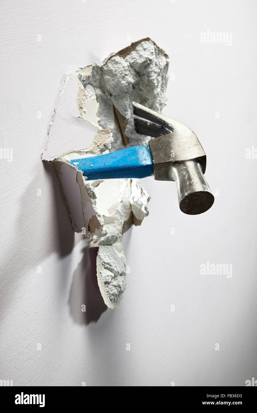 breaking or tear down a wall Stock Photo Alamy