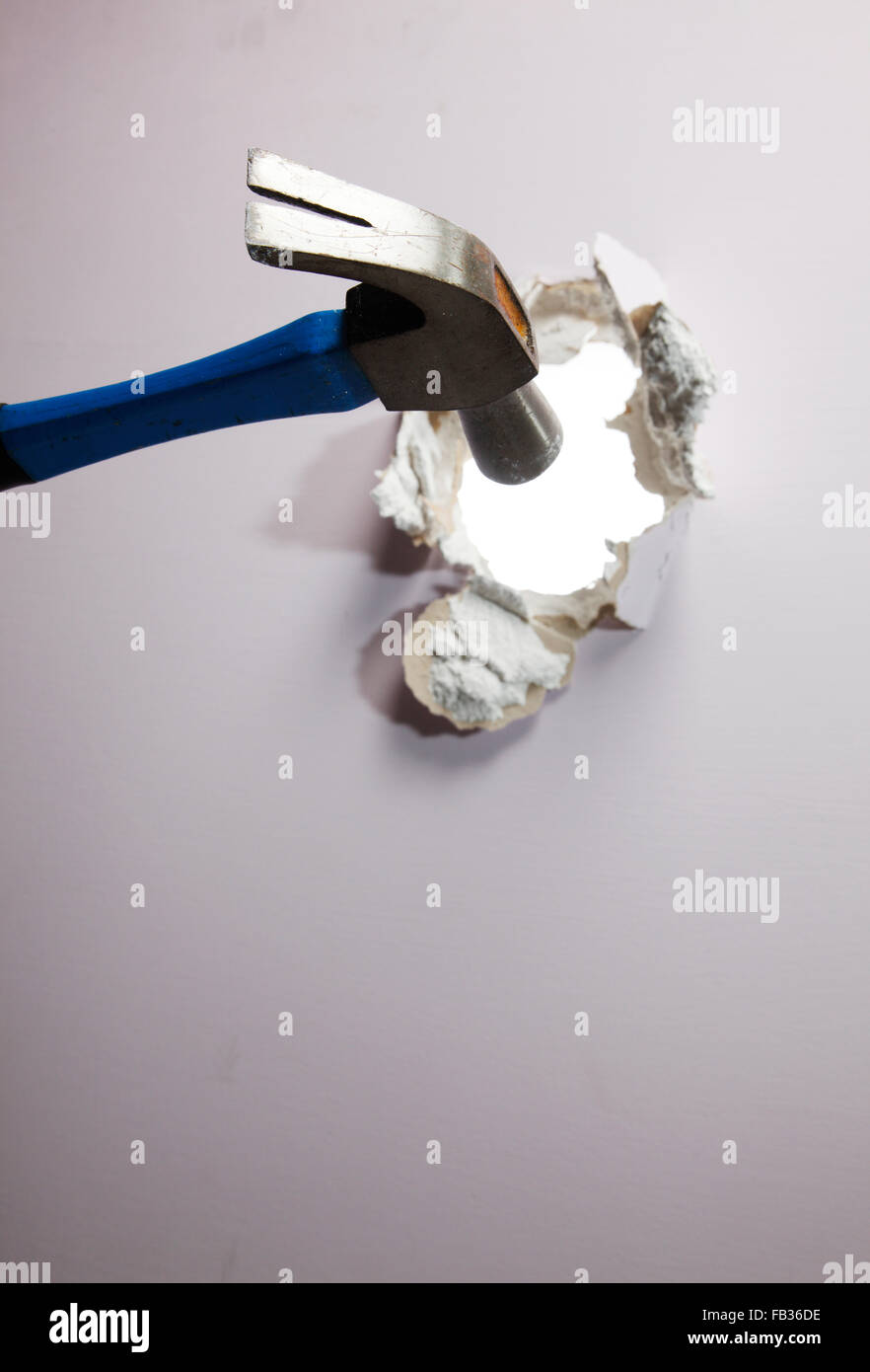 breaking or tear down a wall Stock Photo Alamy